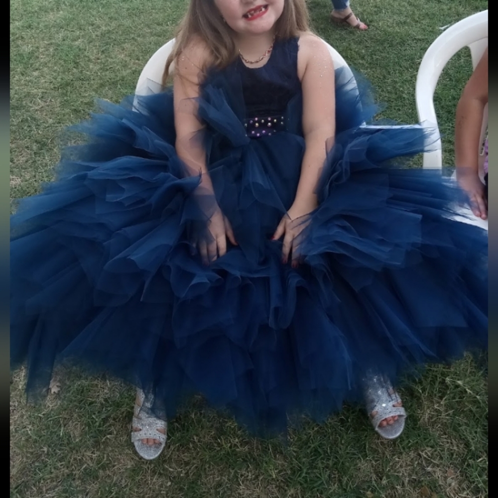 Fluffy pageant dress